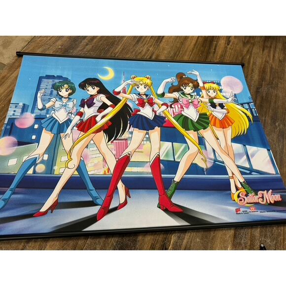 "SAILOR MOON" Anime, Wall art, Tapestry?, Large ,31" Tall x 44" Wide,Very Bright - Picture 1 of 7